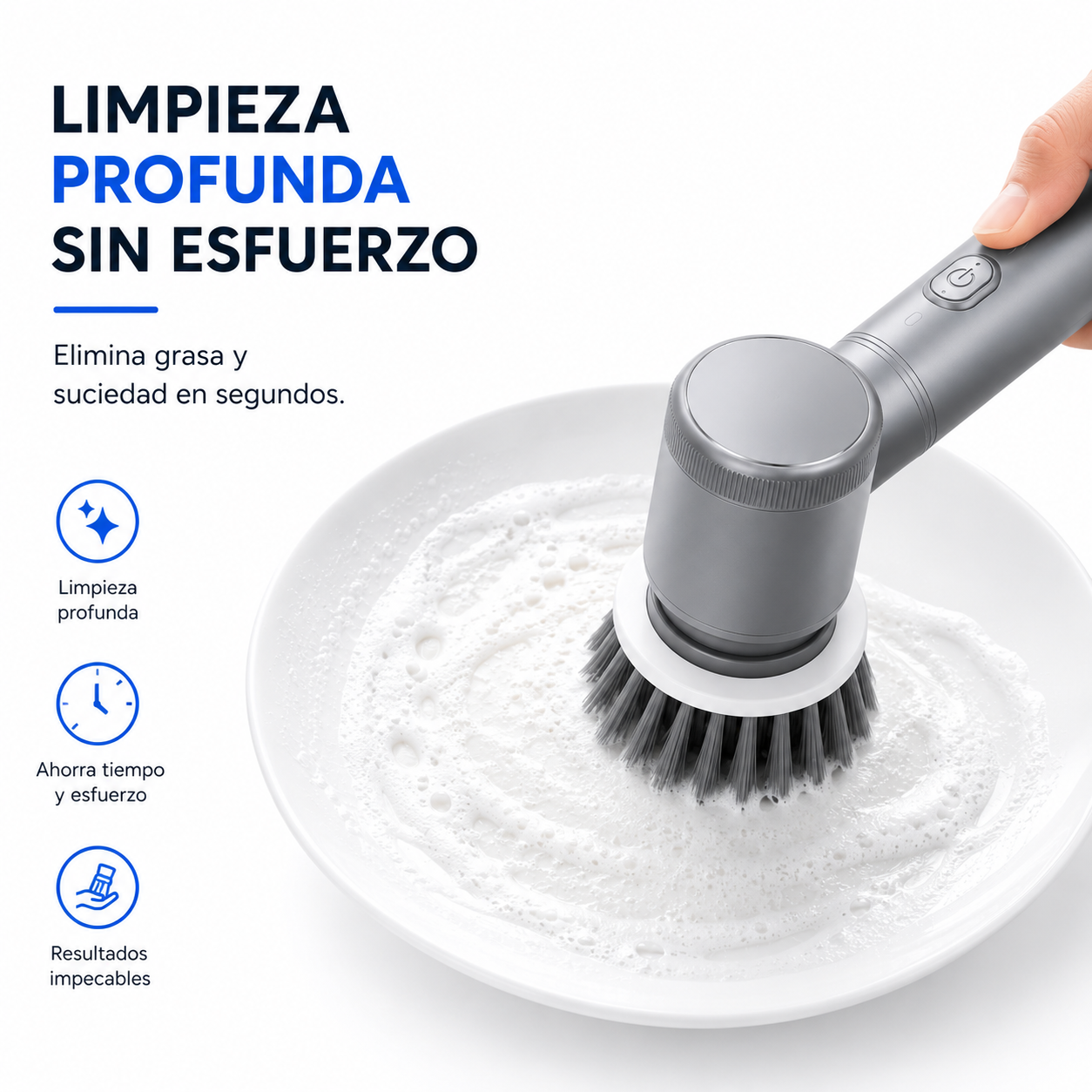 Moravelmo Clean™ | Cepillo Eléctrico Multifunción