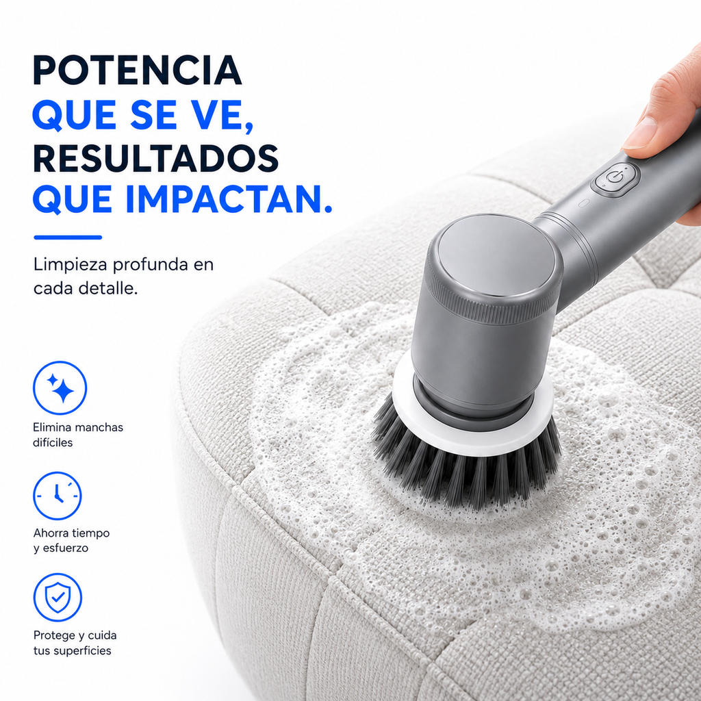 Moravelmo Clean™ | Cepillo Eléctrico Multifunción