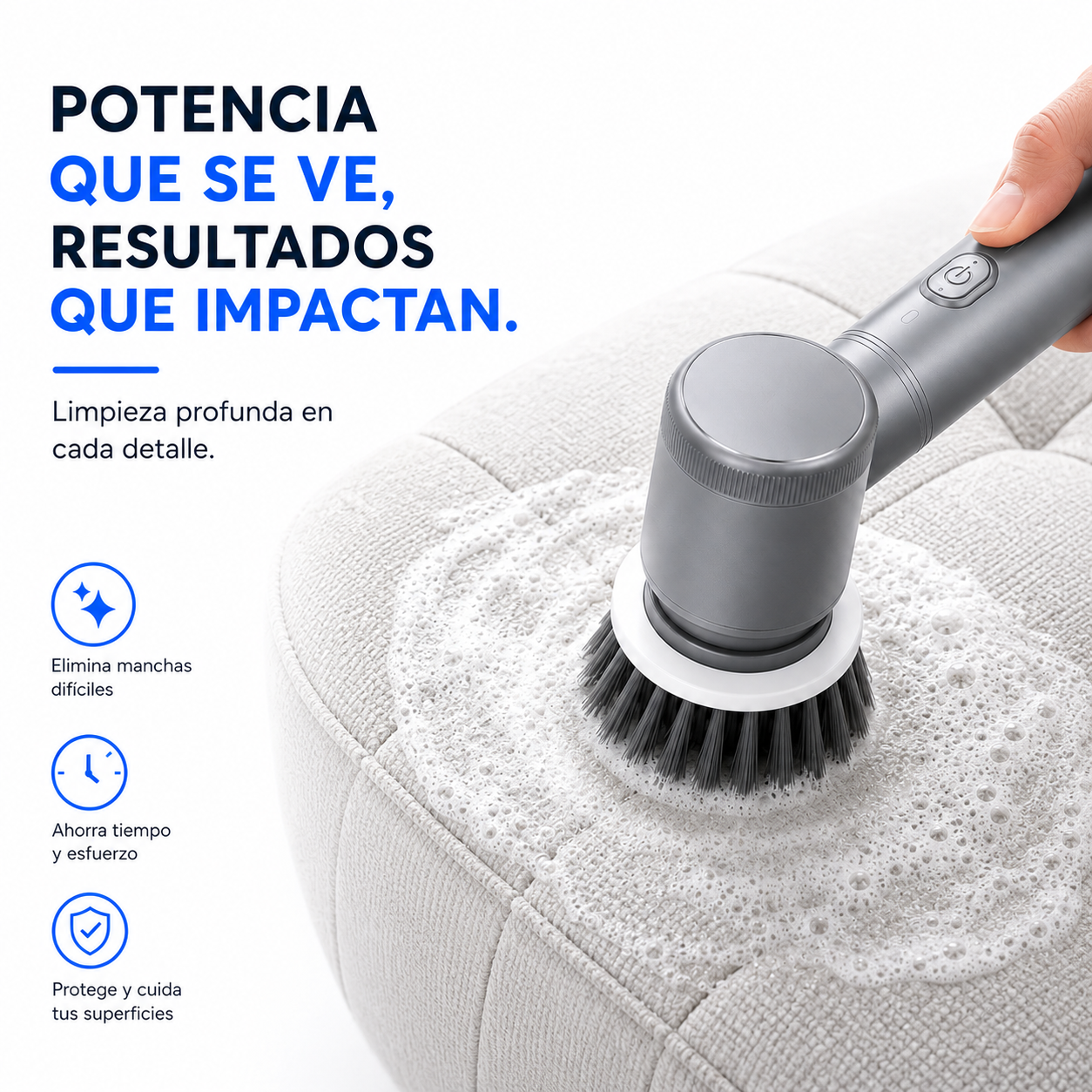 Moravelmo Clean™ | Cepillo Eléctrico Multifunción